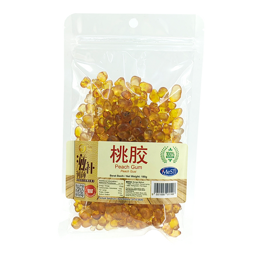 Golden Pearl Peach Gum 180g - Naturally Sulfur-free