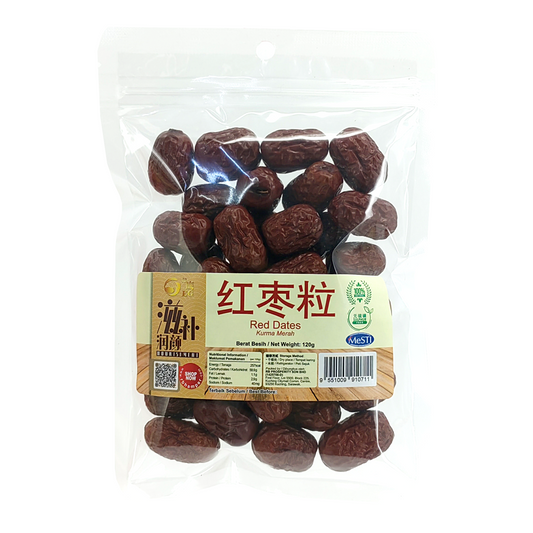 Xinjiang Red Dates (Jujube) 120g - Naturally Sulfur-free